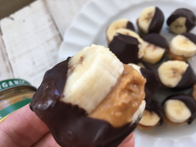 Banana Peanut Butter Frozen Bites