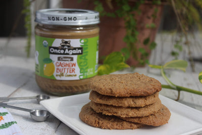 Cashew Lemon Shortbread Cookie