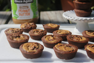 Black Bean Brownies with Peanut Butter