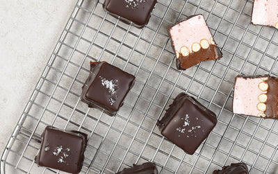 Strawberry Tahini Marshmallow Caramel Pretzel