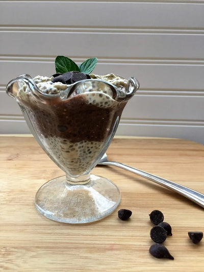 Chocolate and Peanut Butter Chia Pudding