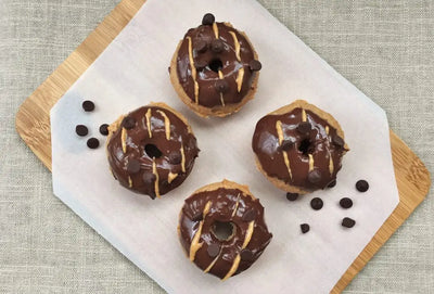 Chocolate Glazed Peanut Butter Donuts