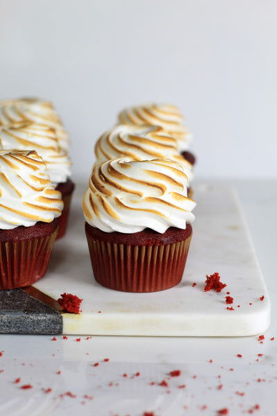 Vegan Red Velvet Rocky Road Cupcakes