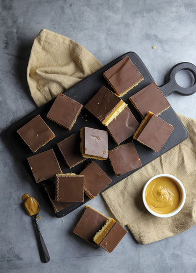 Peanut Butter Caramel Shortbread Cookie