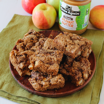 Cinnamon Swirl Peanut Butter Apple Cake