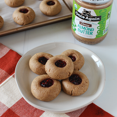 Thumbprint Almond Cookies