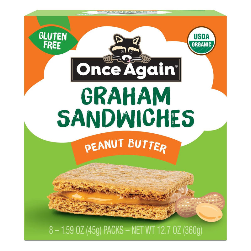 Once Again Crackers Box of 8 Peanut Butter Graham Cracker Sandwiches