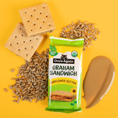 Once Again Crackers Box of 8 Sunflower Butter Graham Sandwiches