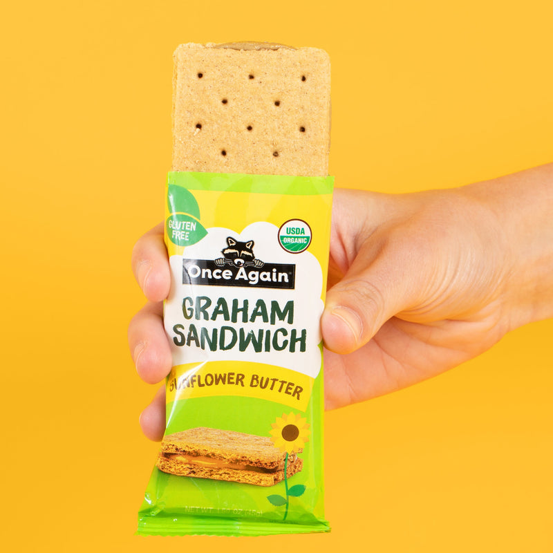 Once Again Crackers Box of 8 Sunflower Butter Graham Sandwiches