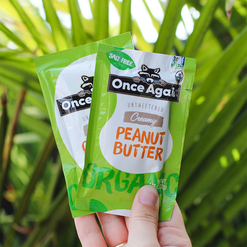 Once Again Peanut Butter 1.15oz Squeeze Pack / Box of 10 Organic Creamy Peanut Butter - Salt Free, Unsweetened - 1.15 oz Squeeze Packs, 10 Count