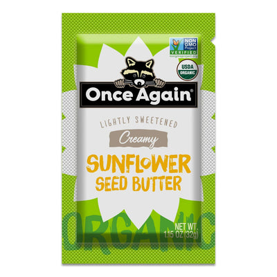 Once Again Sunflower Butter 1.15oz Squeeze Pack / Box of 10 Sunflower Butter Squeeze Packs, 10 Count