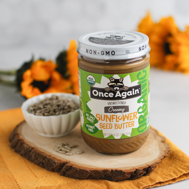 Once Again Sunflower Butter Organic Sunflower Butter - Salt Free, Unsweetened - Peanut Free - 16 oz