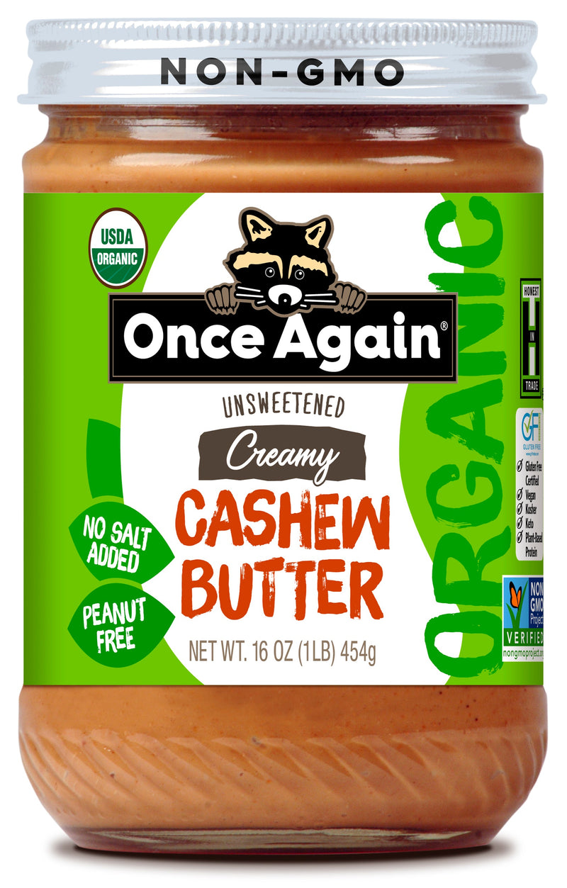 Once Again Cashew Butter Organic Cashew Butter - Unsweetened - 16 oz